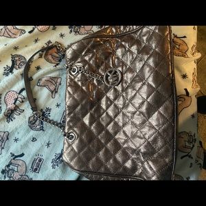 Michael Kors Gunmetal Tote Bag
